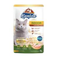 Kaniva Indoor Cat Wet Food Chicken in Jelly 70 g. อาหารเปียกสำหรับแมวเลี้ยงในบ้าน สูตรเนื้อไก่ในเยลลี่