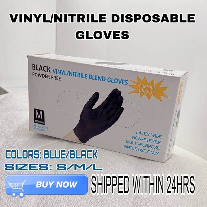 VINYL NITRILE GLOVES POWDER/FREE 100PCS/BOX Lazada PH
