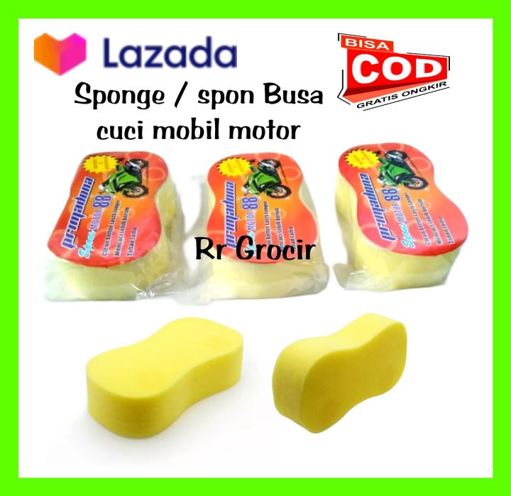 Spoons Busa Cuci Motor Mobil Angka Delapan Isi 3 Pcs Lazada Indonesia