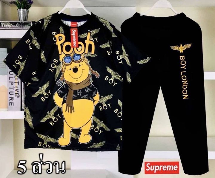 ราคาขายส่ง-เสื้อยืด-กางเกง-over-size-ผ้ากีฬา-ได้ทั้งชุด-2-ชิ้น-พิมพ์ลาย-งานไฮเอ็น-unisex-ชาย-หญิง-pp001