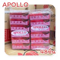 ?ช็อกแดงในตำนาน Apollo ?เวเฟอร์เคลือบช็อกโกแลต แพ็คละ 48ชิ้น