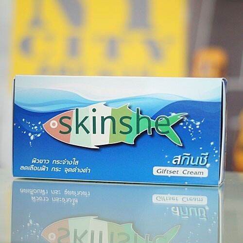 แท้100-skinshe-ครีมสกินชี-ของแท้บริษัท-แก้ฝ้า-กระ-จุดด่างดำ-ครีมนุ่มนิ่ม-เนื้อครีมใหม่ๆ-แท้-ถูก-คุ้ม