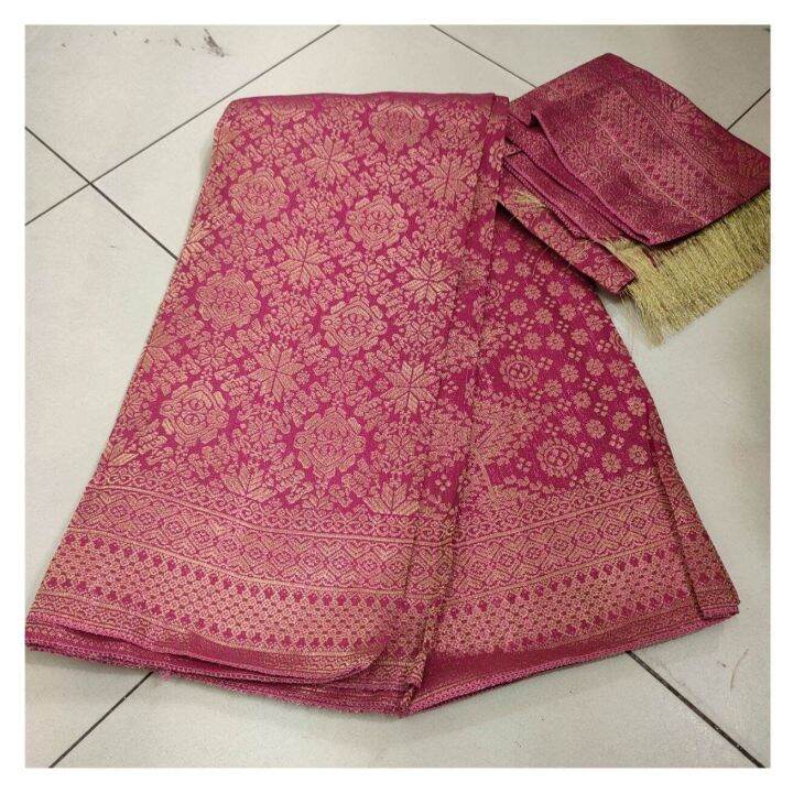 KAIN SONGKET PALEMBANG / KAIN TENUN SONGKET / KAIN ROK KEBAYA | Lazada ...