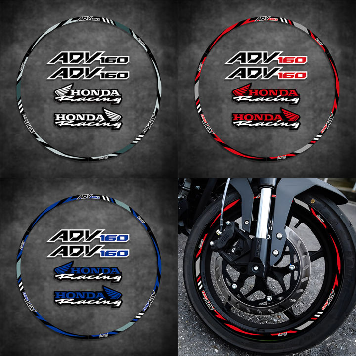 For Honda ADV160 ADV 160 Motorcycle Wheel Sticker Rim Stripe Tape Decal ...