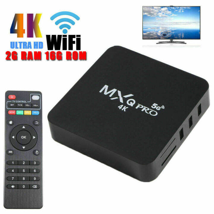 ANDROID TV BOX ANDROIDBOX TVBOX MXQ PRO 4K 5G RAM 2GB ROM 16GB FULL ...