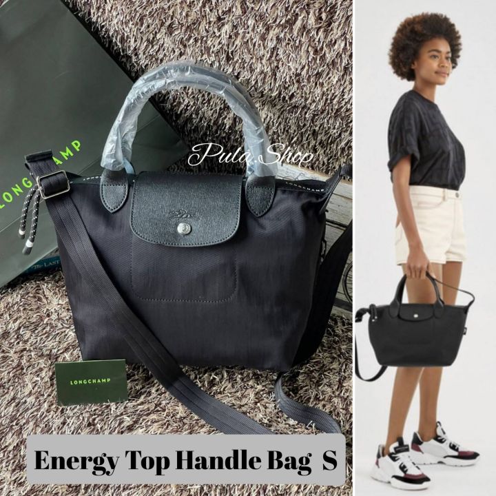 ลด-กระเป๋าสะพายลองชอม-long-le-pliage-energy-top-handle-bag-s-ladashop