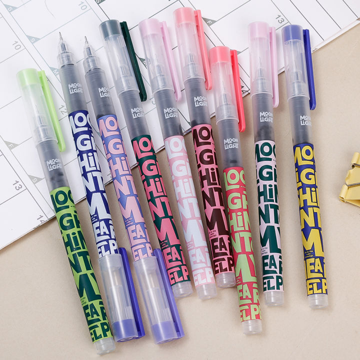 5PCS/BOX 0.5mm 3 in 1 Multifunction Retro Color gel pen Creative