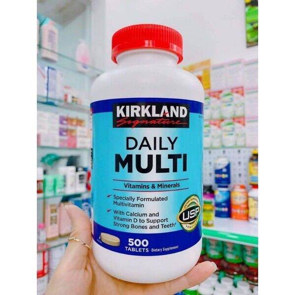 Kirkland Daily Multi Vitamins and Minerals 500 viên Lazada.vn
