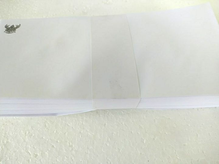 ซองจดหมายสีขาวมีตราครุฑ-เบอร์9-ขนาด-4-25x9-125-นิ้ว-1แพค-50ซอง