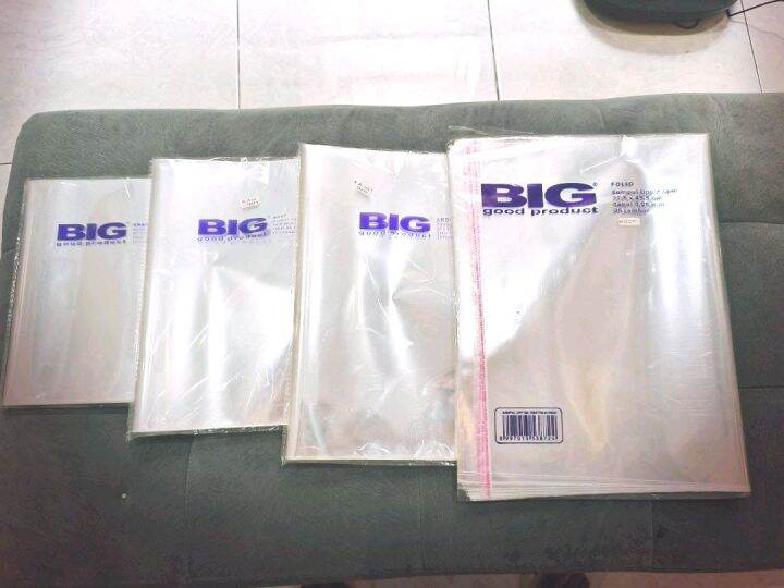 Perekat Sampul Plastik Buku Big 25 Lembar Kwarto Boxy Lks Folio