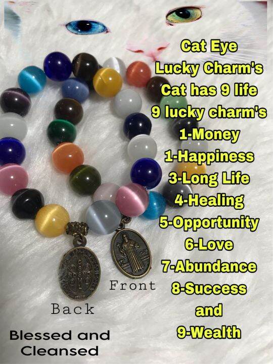 Cat Eye Bracelet Free Ritual, Bless and Cleanse Under Buyer Name