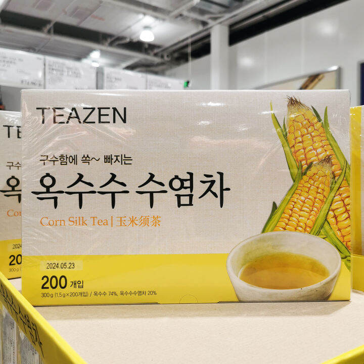 Kaishike Costco South Korea Import Teazen Corn Silk Tea Pack No Extra Sugar Hot and Cold Tea Bag