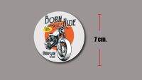 sticker pvc born to ride สติกเกอร์รถมอเตอร์ไซค์ บอร์น ทู ไรด์ งานออฟเซ็ทแท้ pvc กันน้ำ กัรแดด