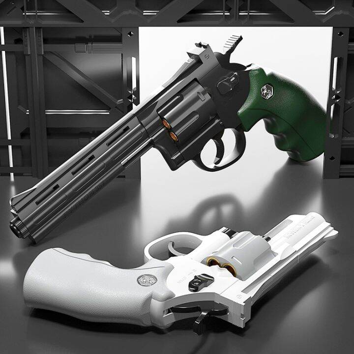 Revolver Airsoftgun Pellet Guns Toy Gun Pistol Plastic Soft Bullet