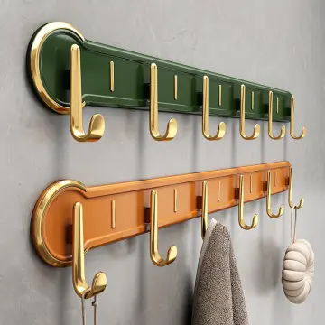 Brass hooks, no punching, entrance wall hanging storage, wall