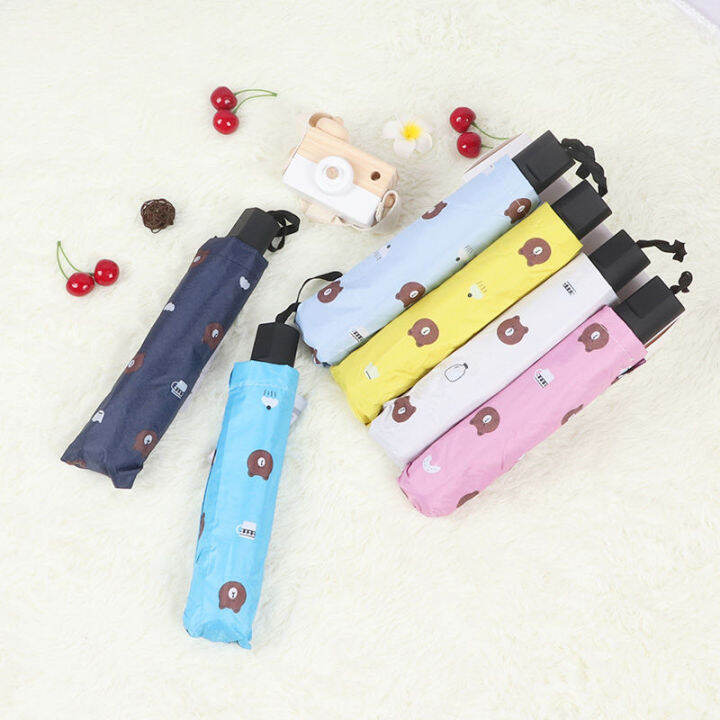 Ô dù gấp gọn che mưa cute mini hình gấu Brown dễ thương chống tia UV,ô gấp gọn gọn kute | Lazada.vn Ô Dù Gấp Gọn Che Mưa Cute Mini Hình Gấu Brown Dễ Thương Chống Tia Uv,Ô Gấp Gọn Gọn Kute | Lazada.Vn