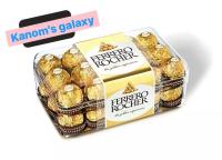 (ขนาด30 ลูก 375g) Chocolate ในตำนาน Ferrero  Rocher ช็อคโกแลต เฟอร์เรโร่ รอชเชอร์