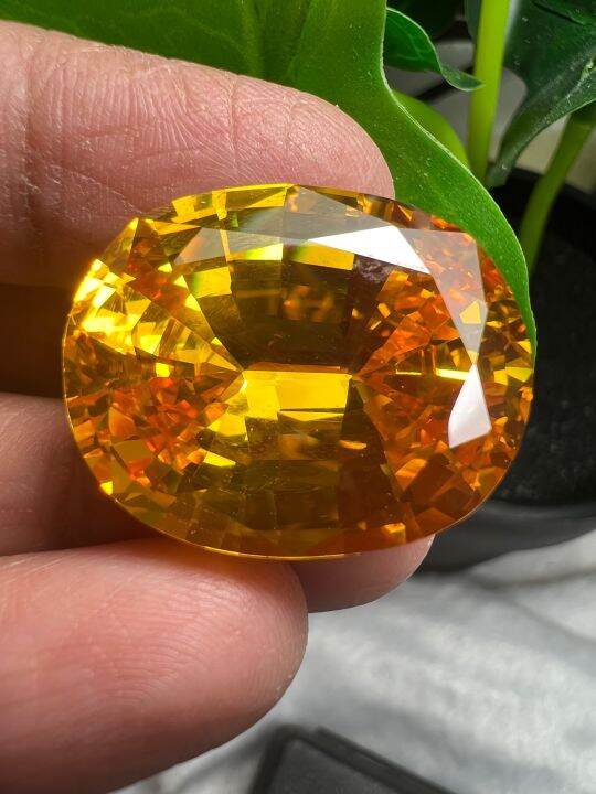 cz-yellow-25x19-mm-weight-66-กะรัต-carats-แพซ-cz-เพชรรัสเซีย-เนื้อแข็ง-พลอย-cubic-zirconia-น้ำหนัก-1-เม็ด-ขนาด-แพซ-พลอย-lab-made-100