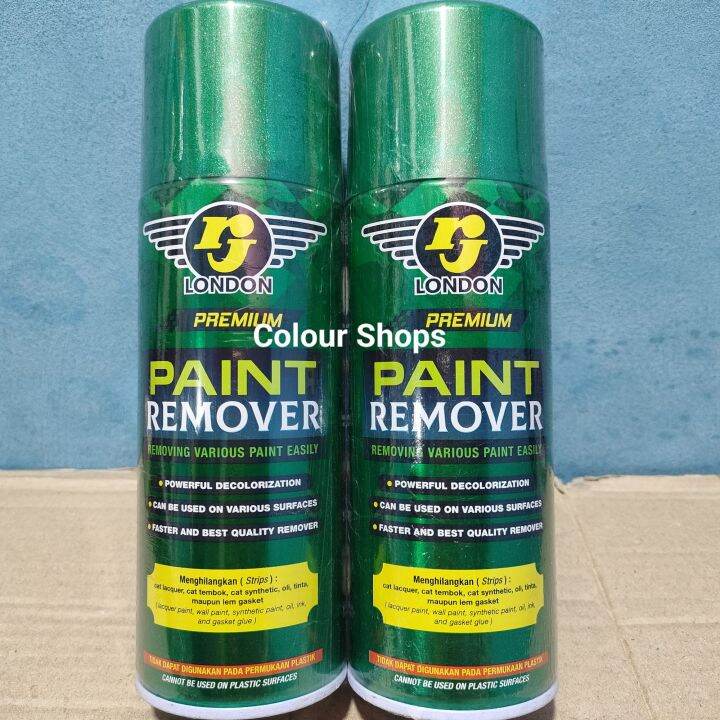 Perontok Cat Paint Remover Rj London 400cc Menghilangkan Cat Kayu Logam Besi Oli Tinta Kaca Lem