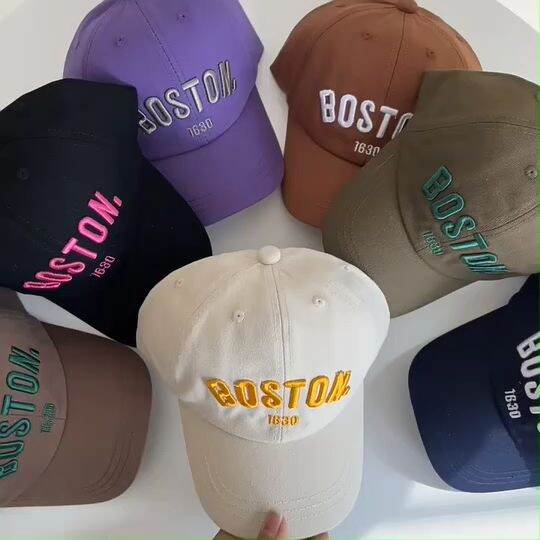 [พร้อมส่ง] หมวก หมวกเด็ก 6เดือน4ปี รอบหัว4951 cm. ปักอักษร " BOSTON