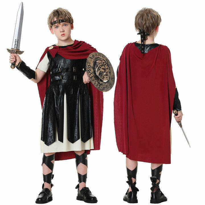 Halloween Italy Adult and Children Hero of Sparta Cosplay Performance ...