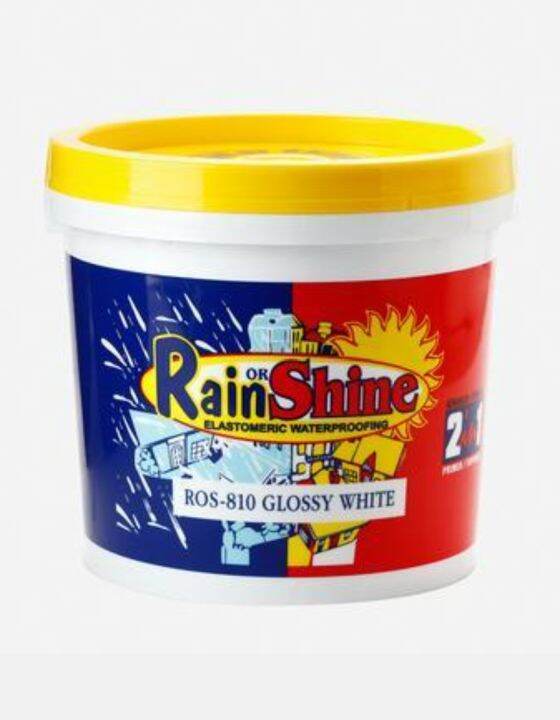 rain or shine elastomeric paint white 4L Lazada PH