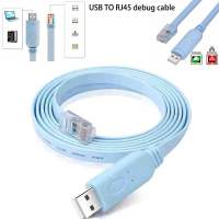 1.2M USB RJ45 USB RS232 Serial To RJ45 CAT5คอนโซลสายเคเบิลสำหรับ Cisco Routers ใหม่