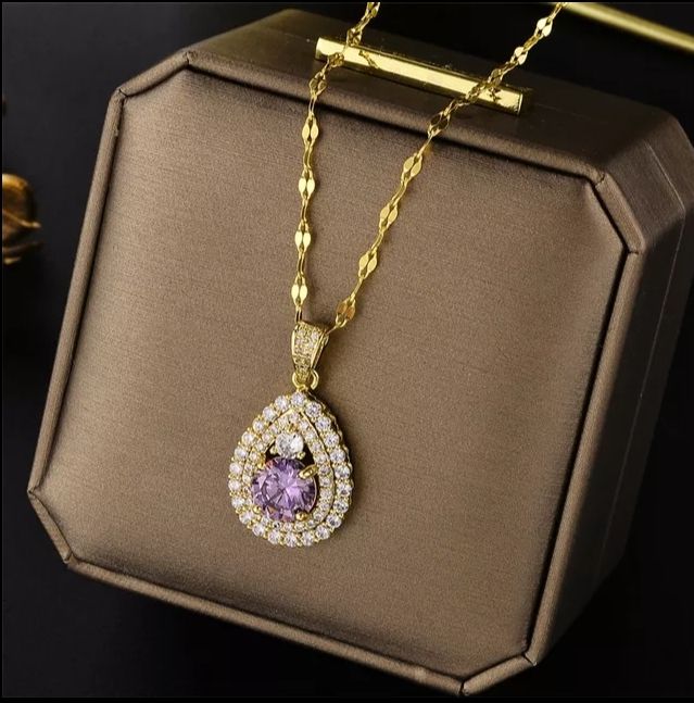 new-light-luxury-zircon-crystal-pendant-necklaces-for-women-korean-fashion-sweet-sexy-316l-stainless-steel-neck-chain-jewelry