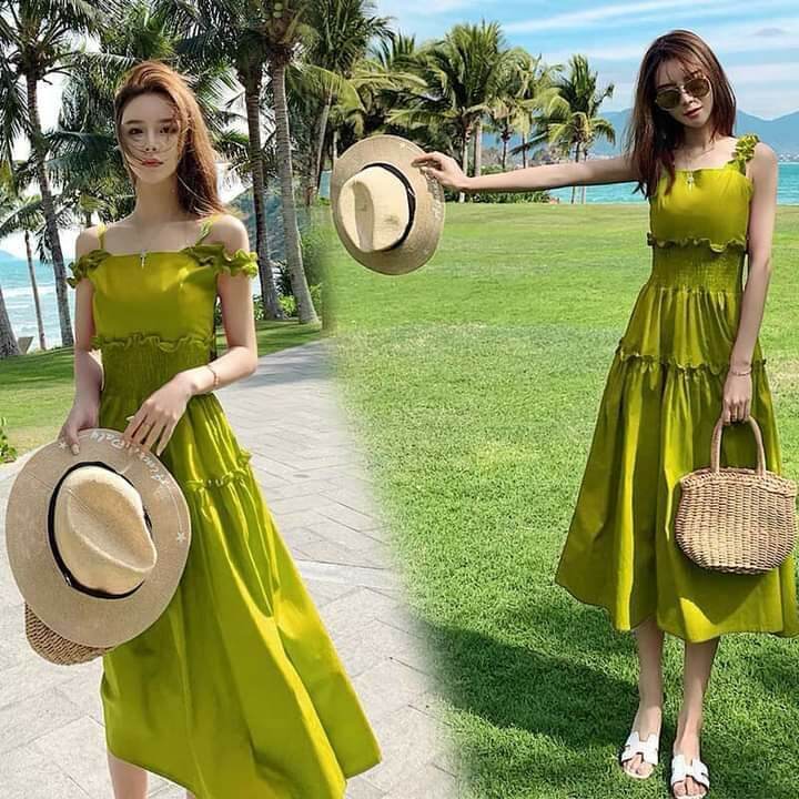 KOREAN DRESS in a Green color Lazada PH