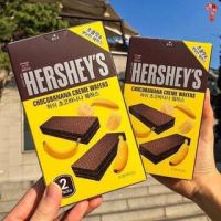 [?พร้อมส่ง]Hershey’s Choco Banana Creme Wafers เวเฟอร์เฮอร์ชีส์ รสกล้วยช็อกโก 100 g.