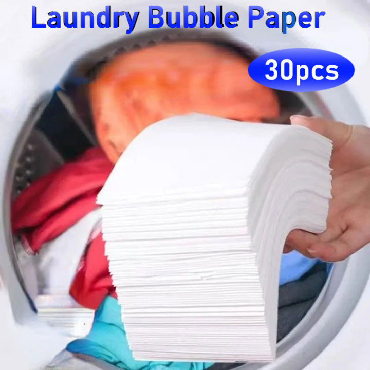 30pcs Laundry Sheets, Powerful Cleaning Powder For Underwear And