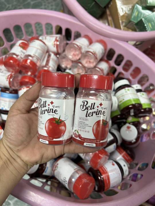 1-แถม-1-ได้-2-กระปุก-พร้อมส่ง-bell-lerine-กลูต้าเบลล์เลอรีน-กลูต้าเบลล์-กลูต้า-กลูต้าผิวขาว-มะเขือเทศ-48-ลูก-อร่อยทานง่าย-ผิวขาว