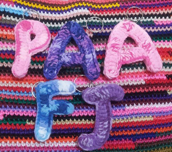 Crochet Letter Keychain all letters available Lazada PH