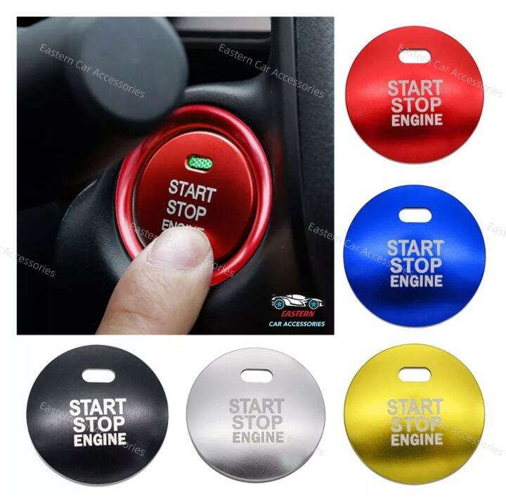 1pcs Car Engine Push Start Stop Engine Button Cover Lazada