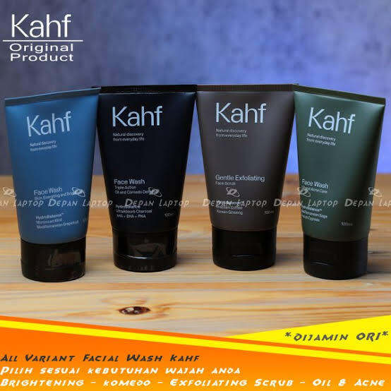 Kahf Oil & Acne Care Energizing& Brightening Face Wash 100 ml ORI BPOM