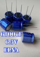 6800 UF(M)6.3V ELNAคาปาซิเตอร์ ตัวเก็บประจุ แท้-ใหม่ค่าความจุเต็ม100%แพ็ค10