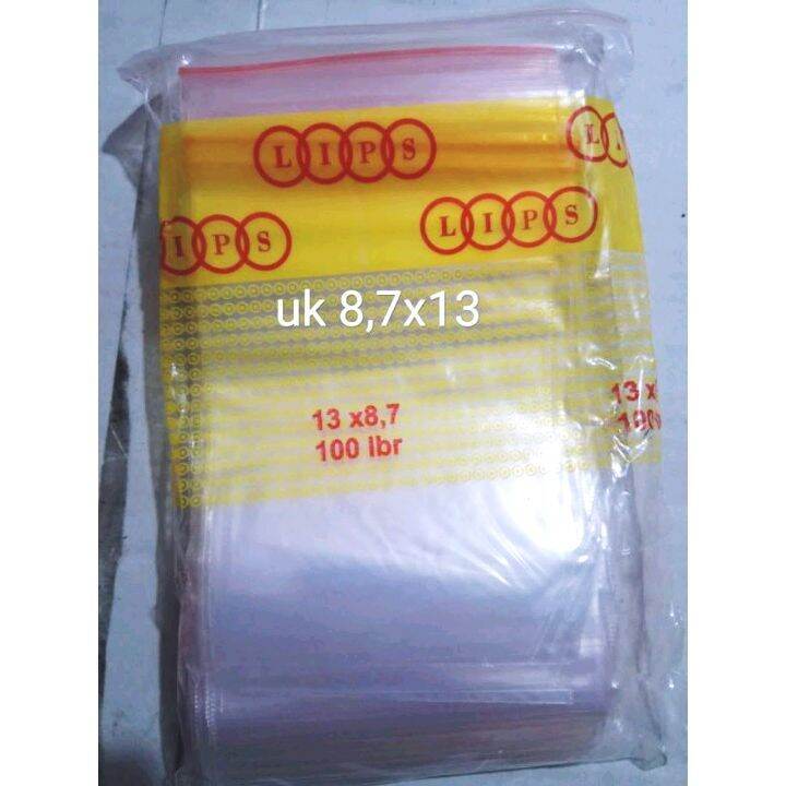 Plastik Klip Uk 8 7x13 1 Pack Isi 100 Pcs Kantong Obat Plastik Zipper