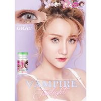 คอนแทคเลนส์ รุ่น Vampire Twilight ยี่ห้อ Pretty doll ตาโตสายฝอ มีสี เทา ตาล มีค่าสายตา