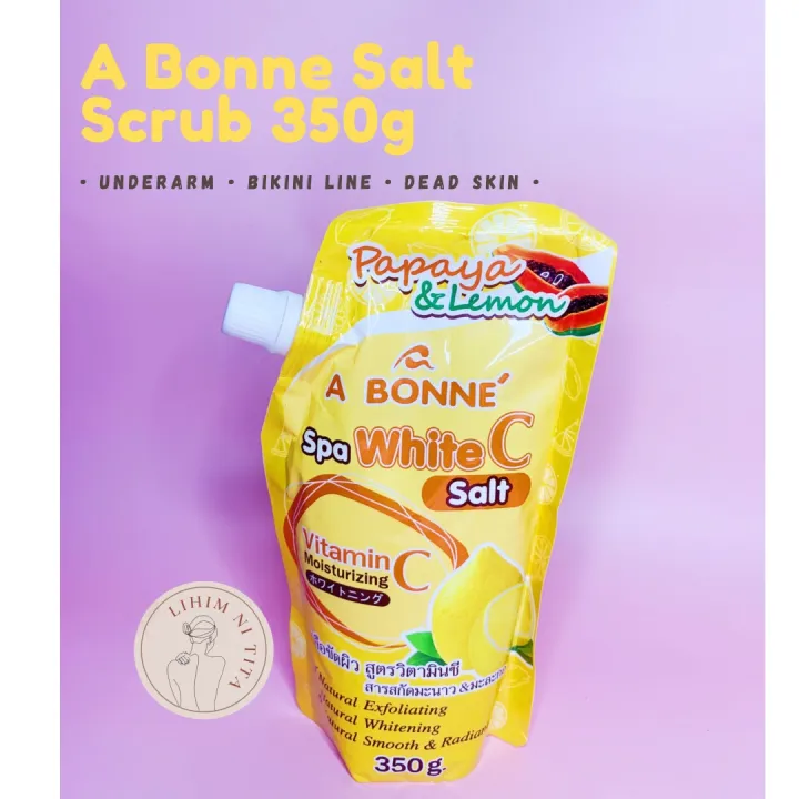 A BONNE SALT SCRUB PAPAYA AND LEMON Lazada PH