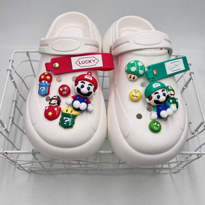3D การ์ตูนน่ารัก Crocs รองเท้ามีเสน่ห์ Jibbitz DIY อุปกรณ์เสริม Clogs