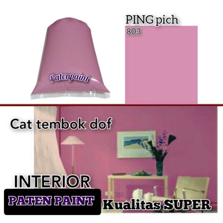 CAT TEMBOK WARNA PING / CAT TEMBOK WARNA HIJAU PUCUK / CAT TEMBOK 1 KG