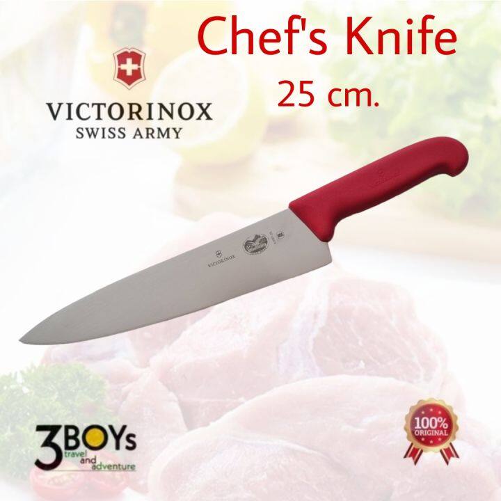 มีดทำครัว-victorinox-carving-knife-ของแท้-มีดสำหรับงานครัวหรือในอุสาหกรรมขนาดใหญ่-ผ่านมาตรฐาน-nsf-ขนาด-25ซม-swiss-made