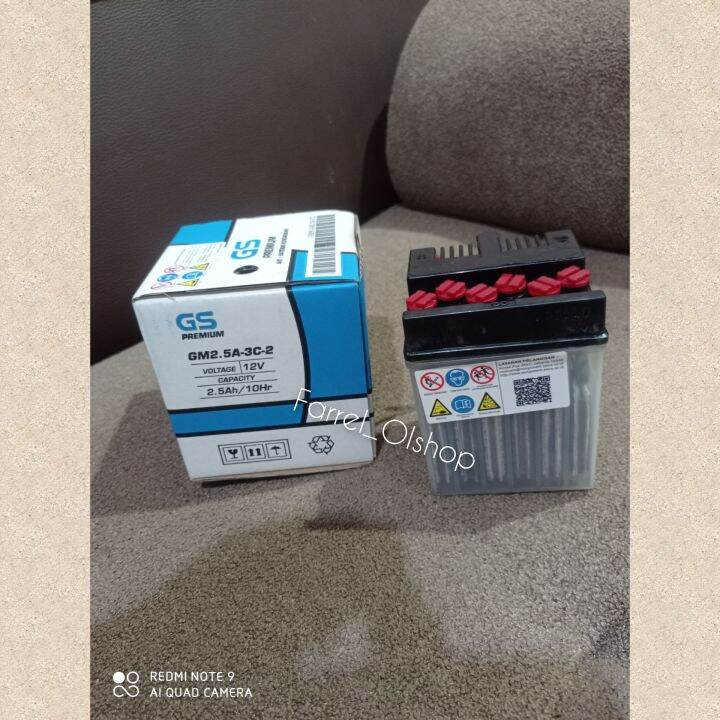 AKI ACCU HONDA WIN 100 12 V 12 VOLT MERK GS | Lazada Indonesia