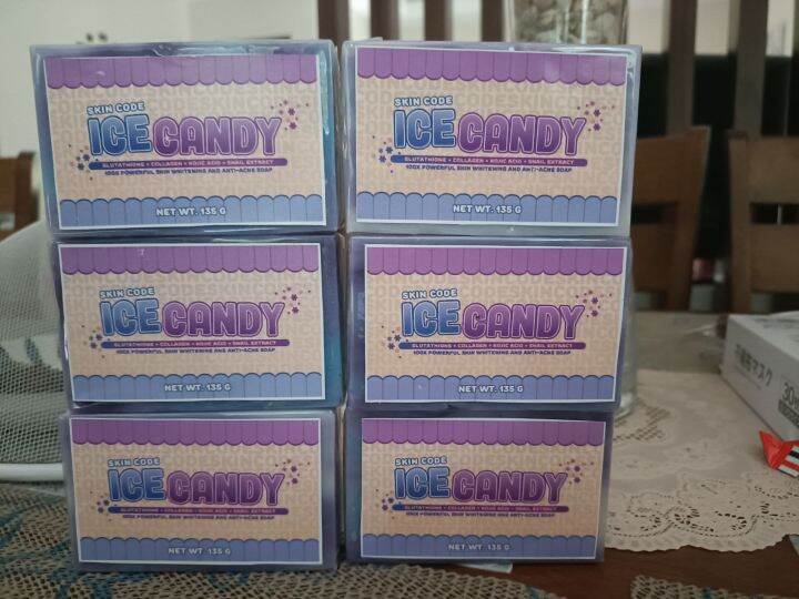 BUY 5 FREE 1 ICE CANDY SOAP ORIGINAL GLUTATHIONE WITH COLLAGEN AND KOJIC ACID SPF60 Lazada PH