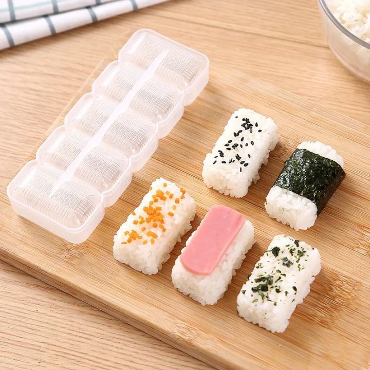 6pcs Triangle Sushi Mold 2 Size Onigiri Rice Ball Maker Mold, Non-stick  Rice Ball Bento Presses Mold Nigiri Mould