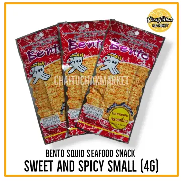 BENTO Squid Seafood Snack Spicy Larb Flavor 18 g. JUMBO Pack 12 for sale  online