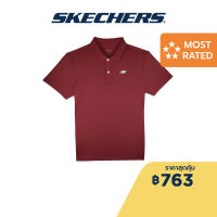 Skechers สเก็ตเชอร์ส เสื้อโปโลผู้ชาย Men Knit Polo - SP123M075-RED