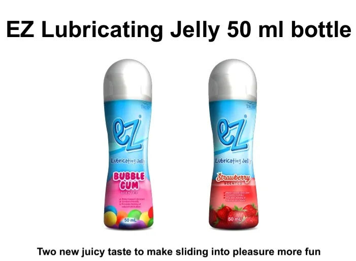 EZ Lubricant STRAWBERRY/ BUBBLEGUM 50ml/TUBE (DISCREET PACKAGING