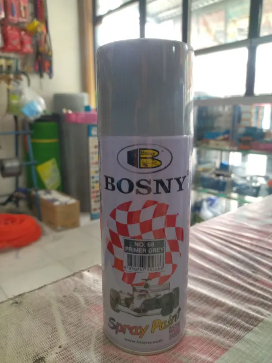 bosny spray paint primer gray no.68 Lazada PH