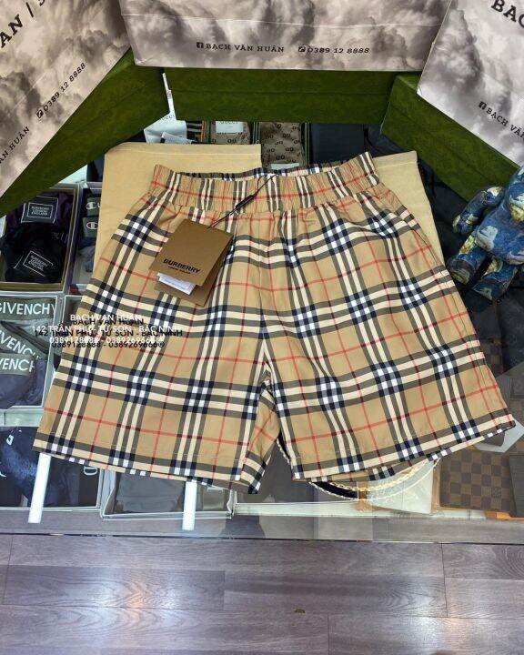 MẪU HOT] QUẦN SHORTS BURBERRY VINTAGE CHECK MẪU MỚI 2023 LA 1-1 